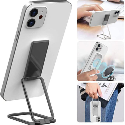 👉 Foldable Adjustable Phone Stand – Magnetic Ring Bracket for Desk, Compatible with iPhone, Samsung, Huawei & Tablets